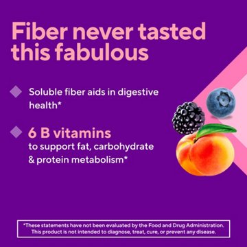 Vitafusion Fiber Well Sugar Free Weight Management Gummies - Peach, Raspberry, & Berry