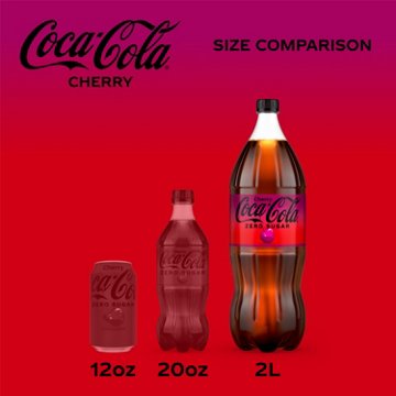 Coca-Cola Zero Sugar Cherry Coke Soda Soft Drink