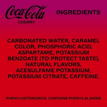 Coca-Cola Zero Sugar Cherry Coke Soda Soft Drink