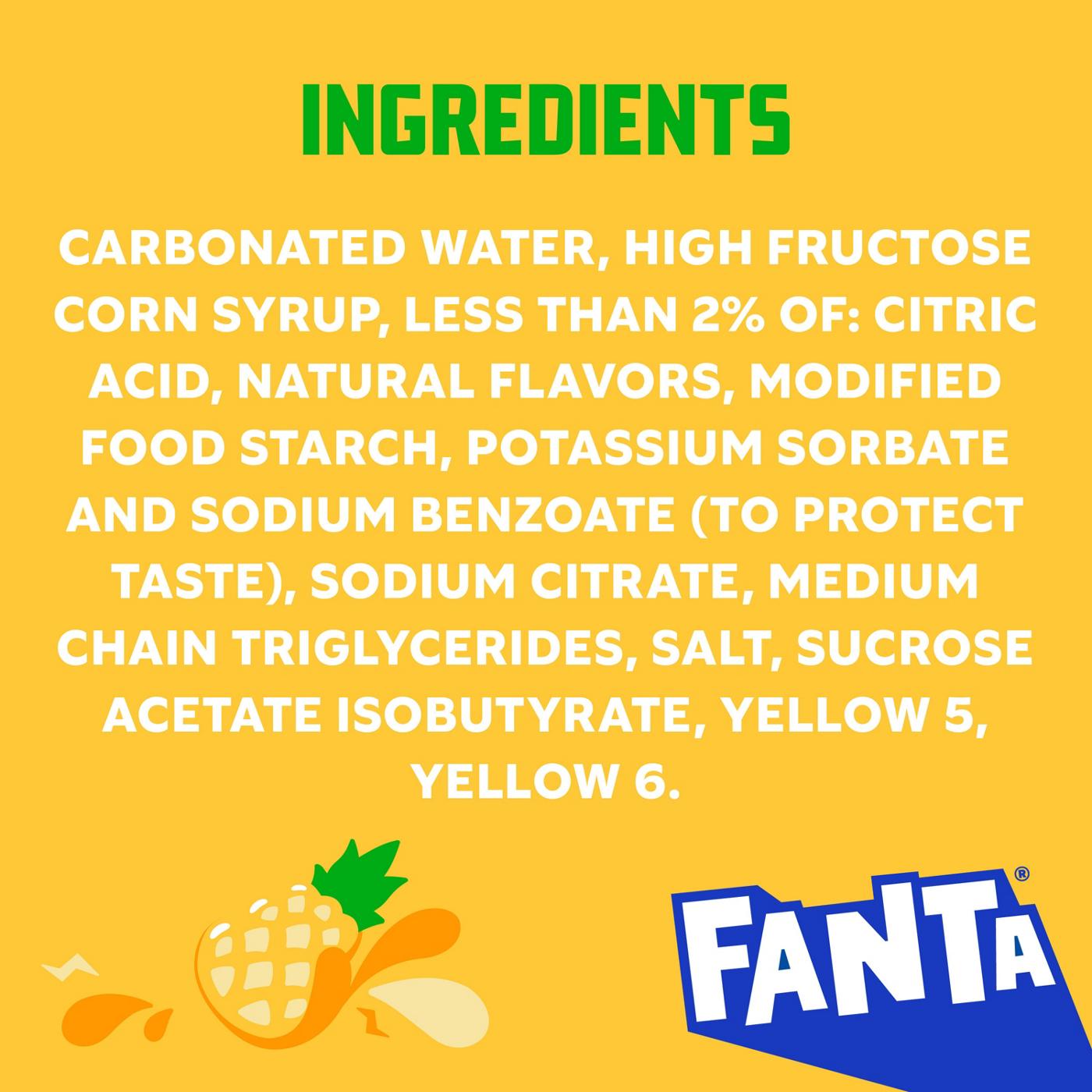 Fanta Pineapple Soda; image 2 of 4