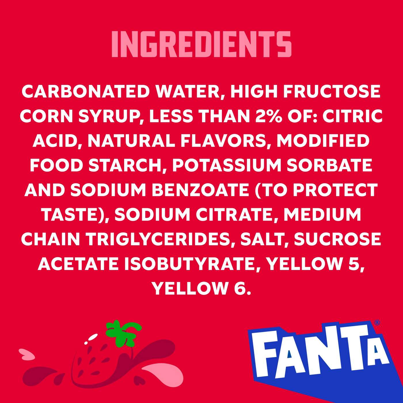 Fanta Strawberry Soda; image 2 of 4