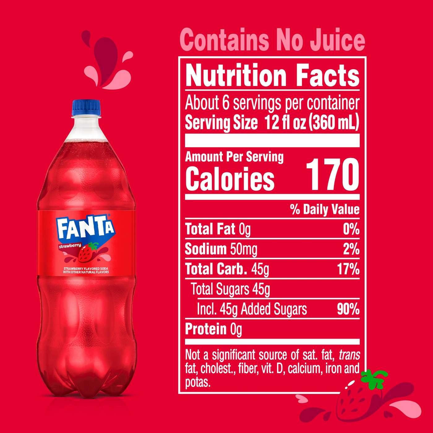 Fanta Strawberry Soda; image 3 of 4