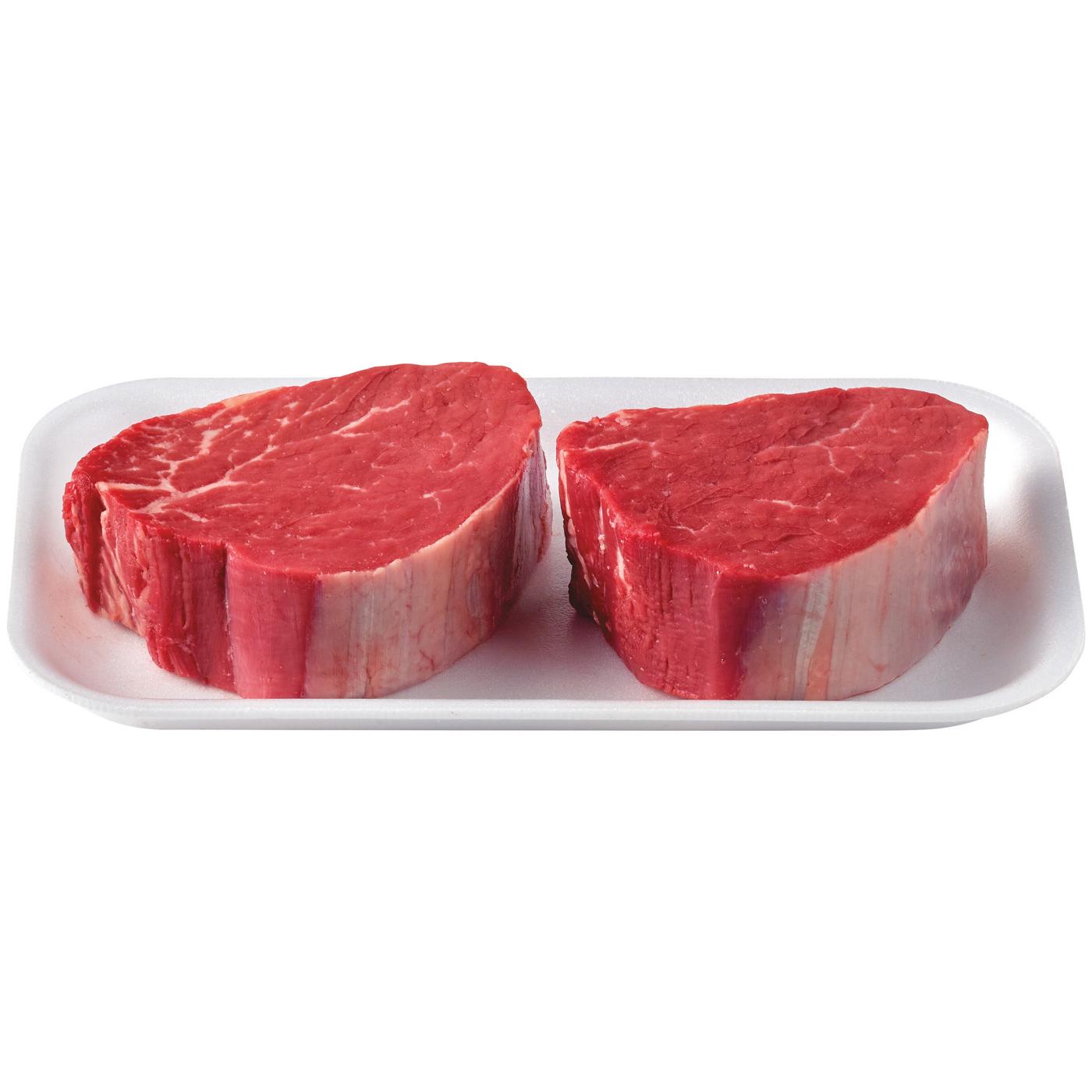 H-E-B Boneless Beef Tenderloin Steaks, Thick Cut - USDA Choice; image 2 of 2