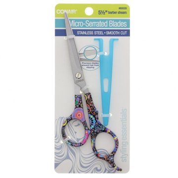 Conair Styling Essentials 5-1/2" Barber Shears - Colors & Designs May Vary, EACH