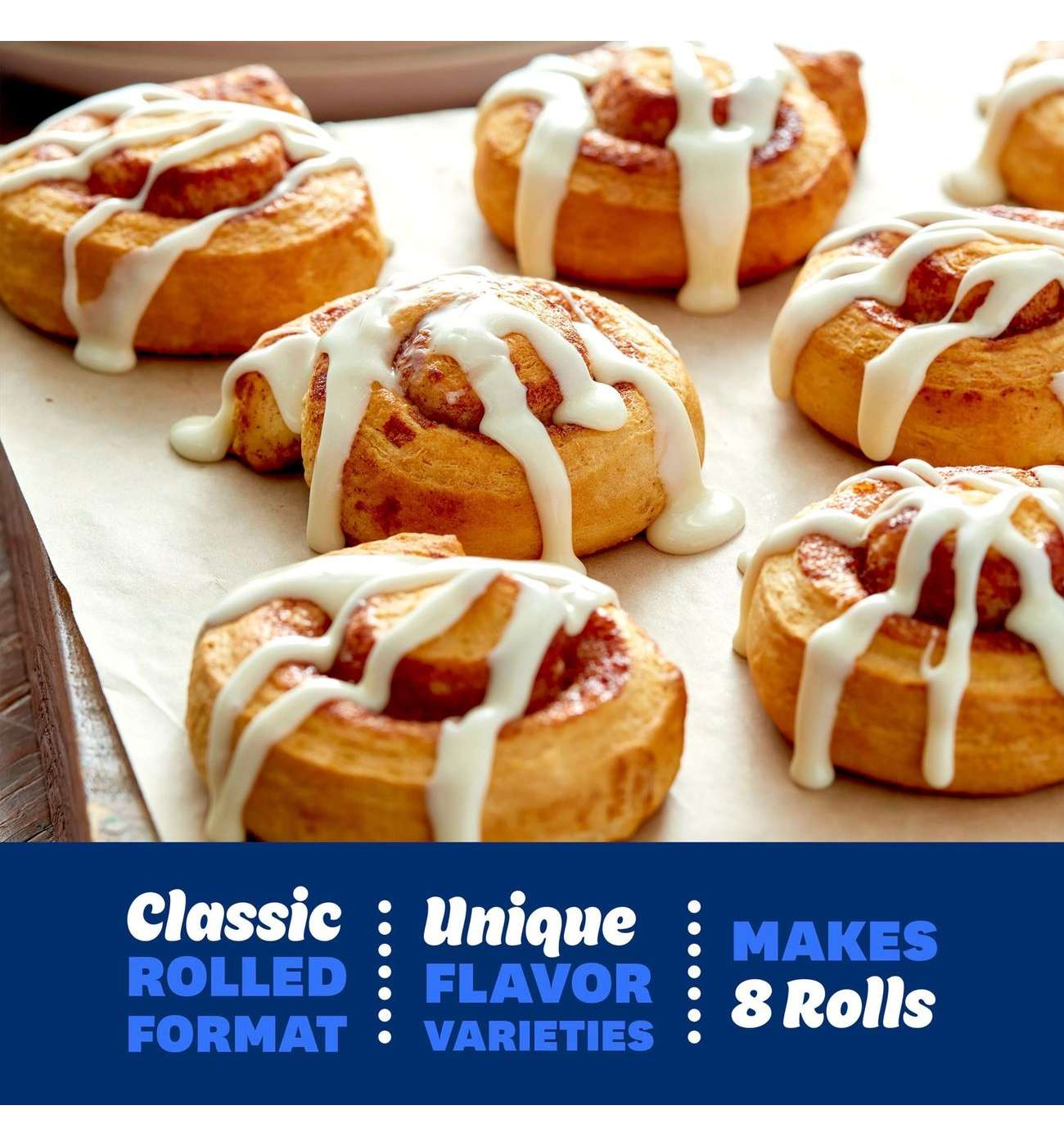 Pillsbury Cinnabon Flaky Cinnamon Rolls with Butter Cream Icing; image 3 of 6