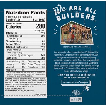 Clif Builders 20g Protein Bars -  Chocolate