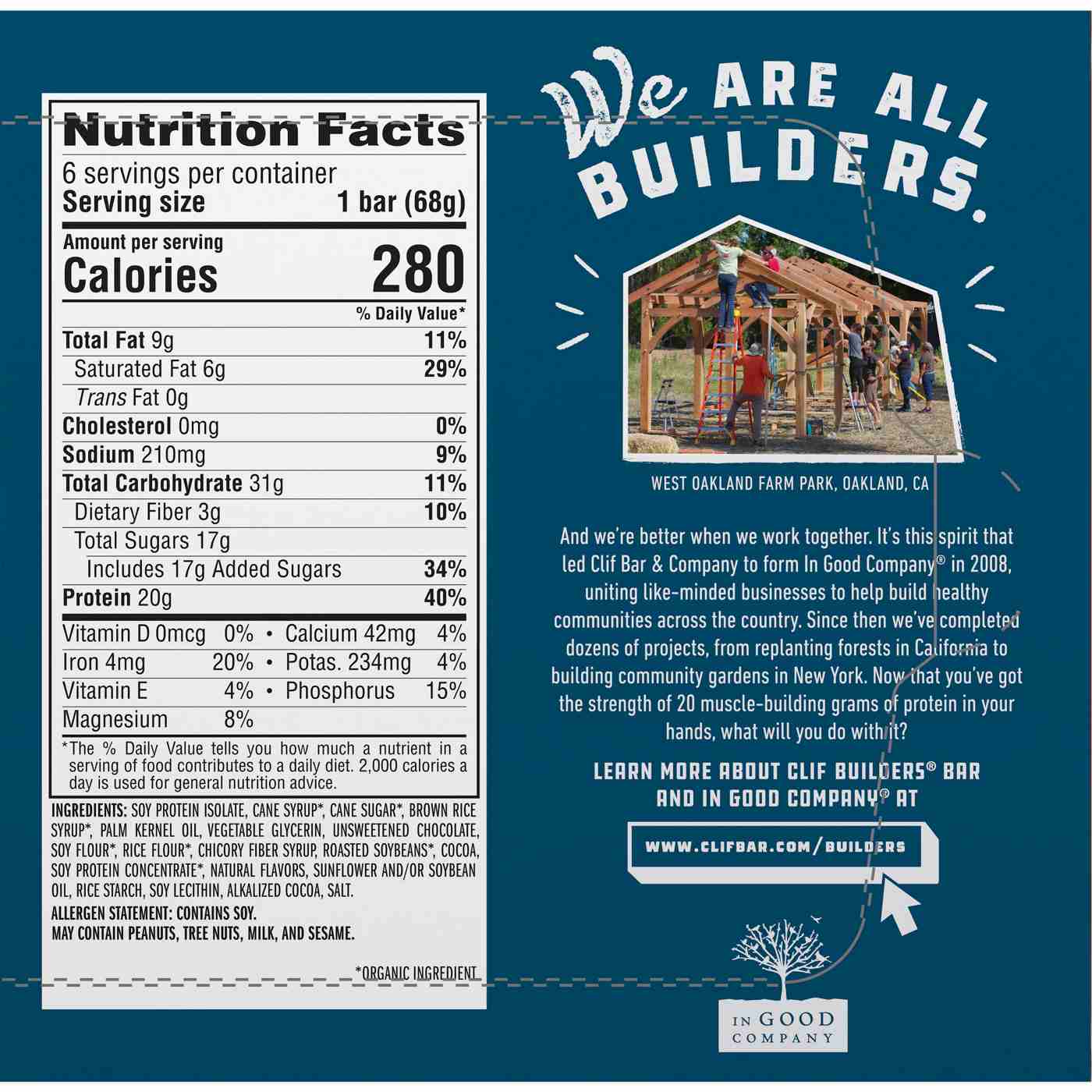 Clif Builders 20g Protein Bars -  Chocolate; image 5 of 10