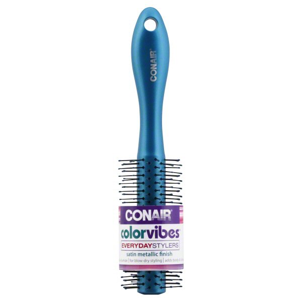 Conair Color Vibes Small Nylon Round Brush Satin Metallic Finish Shop Hair Care at HEB