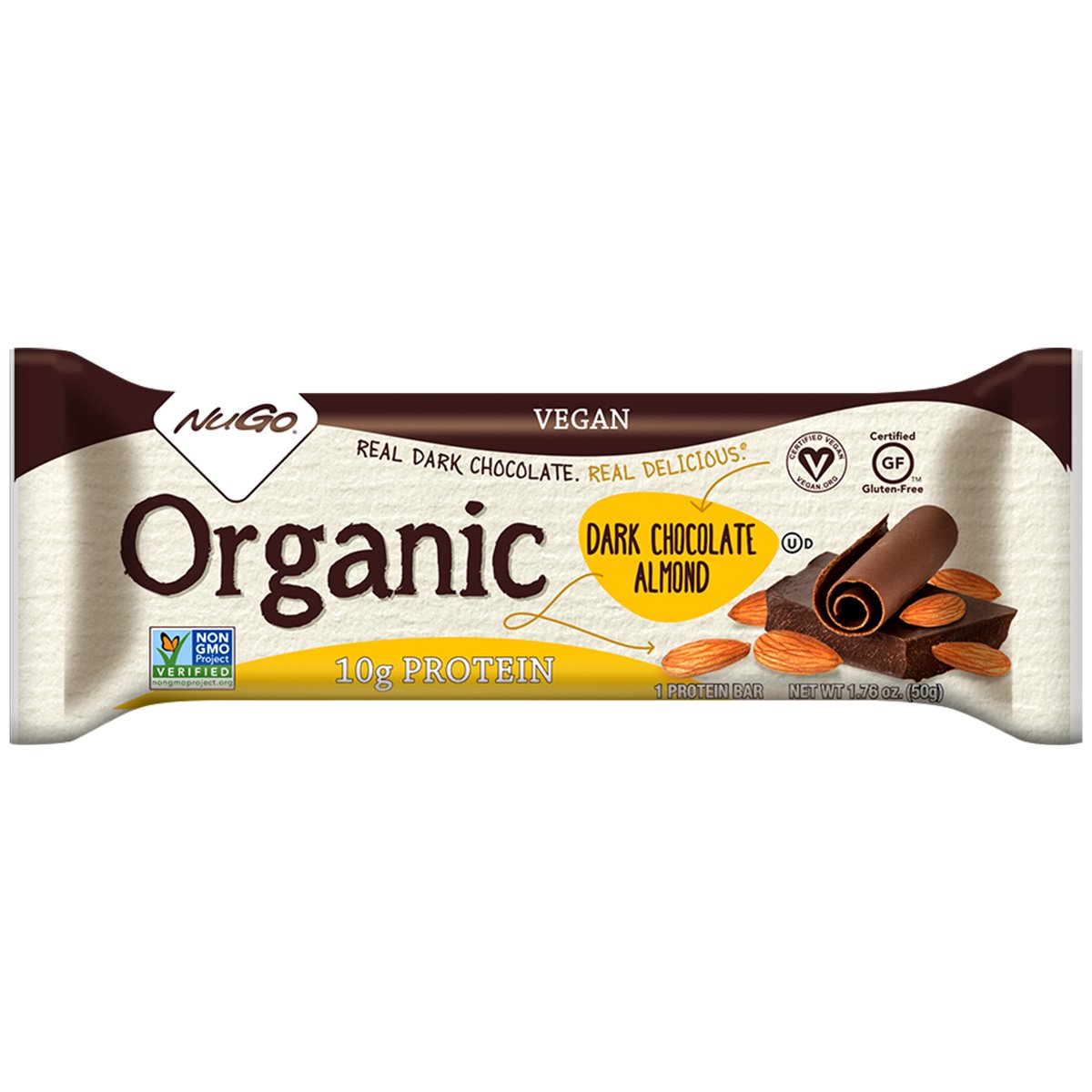 NuGo Organic Dark Chocolate Almond Protein Bar Shop Granola & Snack