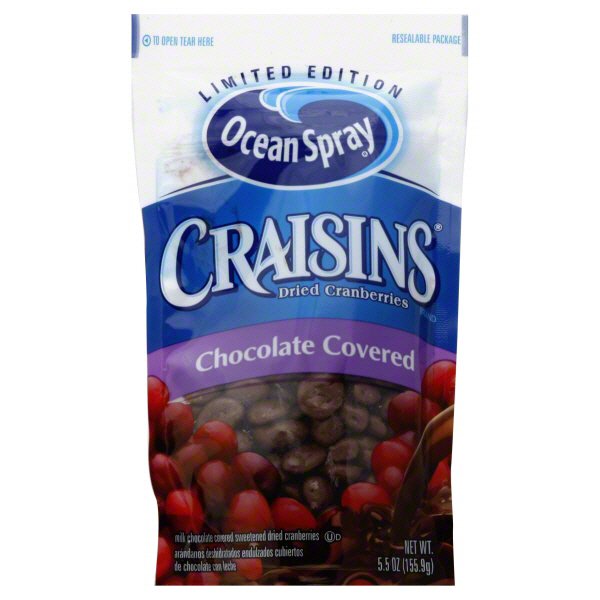 Ocean Spray Craisins Chocolate Covered Dried Cranberries Shop Berries