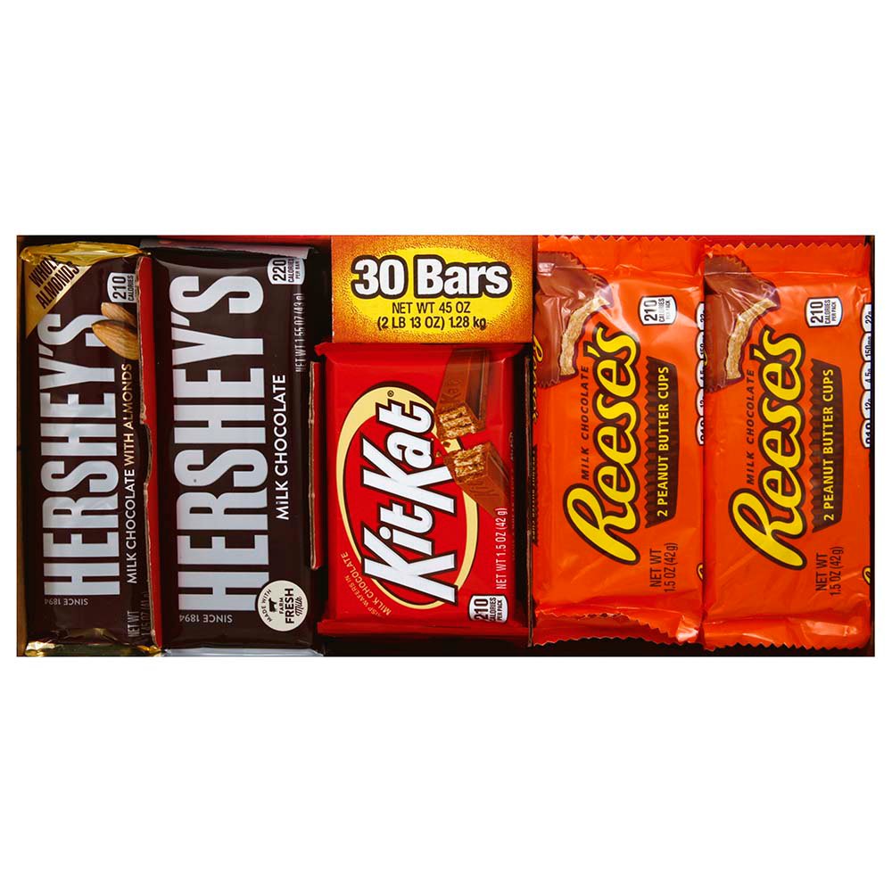 MARS Chocolate Full Size Candy Bars Variety Pack - 30 Count Box