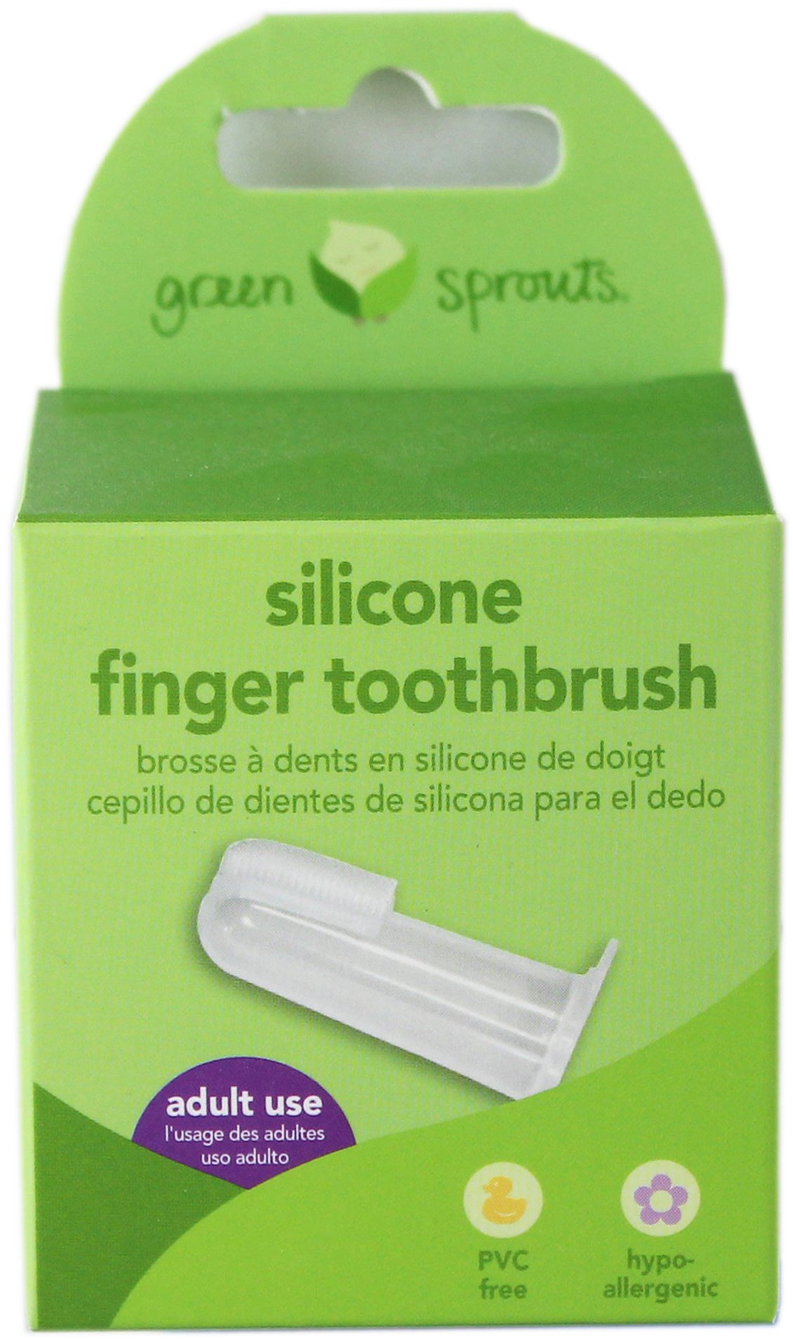 green sprouts silicone toothbrush