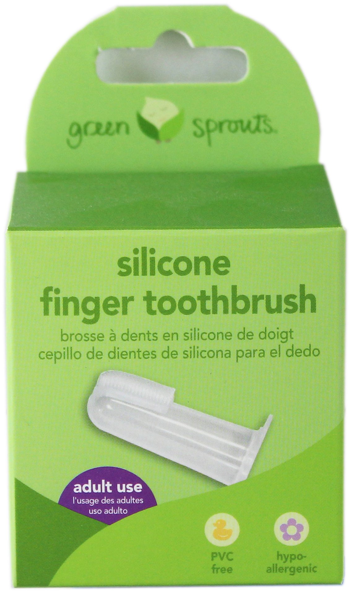 green sprouts silicone finger toothbrush