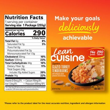 Lean Cuisine 14g Protein Glazed Turkey Tenderloins Frozen Meal