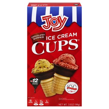 Joy Chocolatey Dipped Cake Cones, 12 ct
