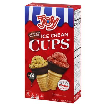 Joy Chocolatey Dipped Cake Cones, 12 ct