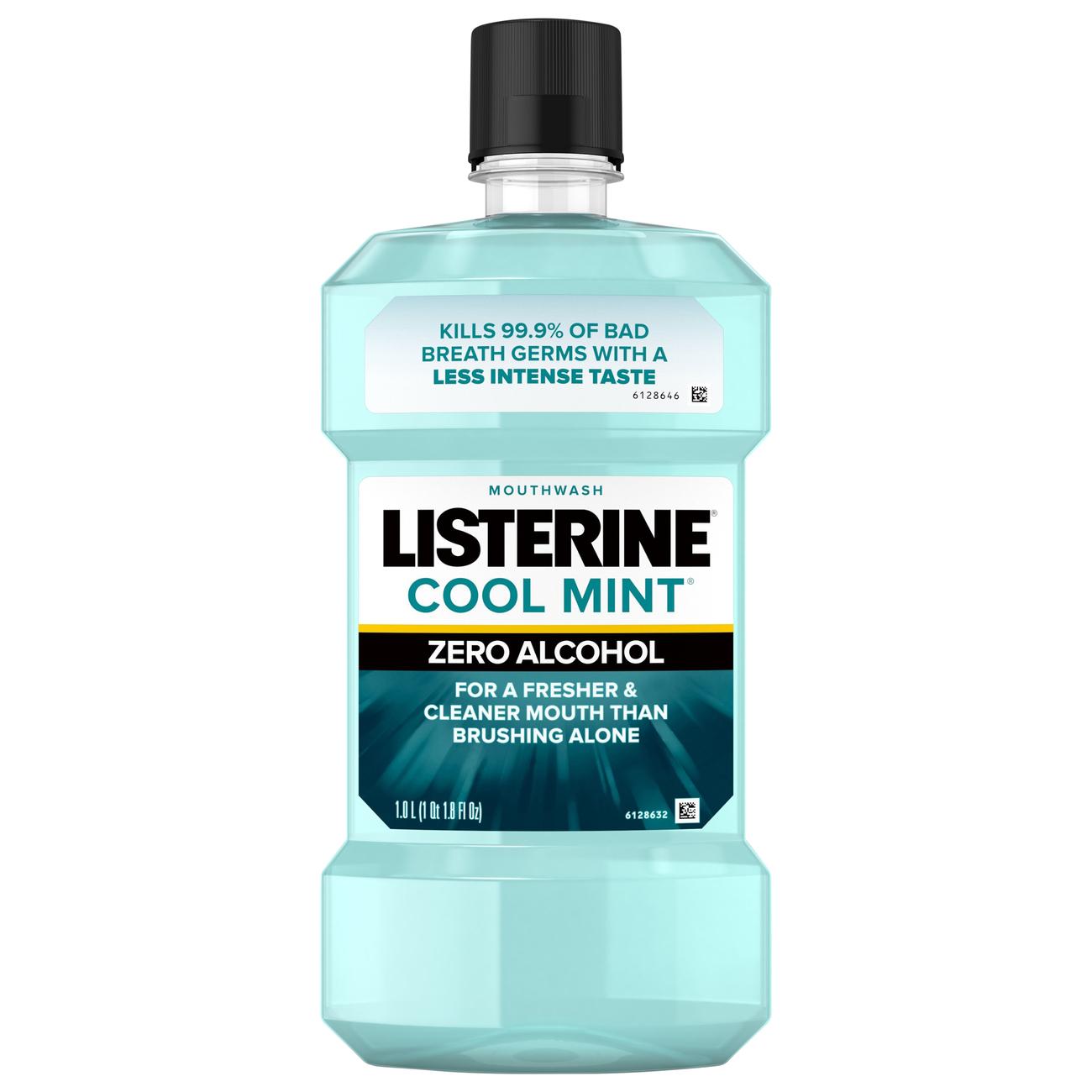 Listerine Cool Mint Zero Alcohol Mouthwash; image 1 of 3