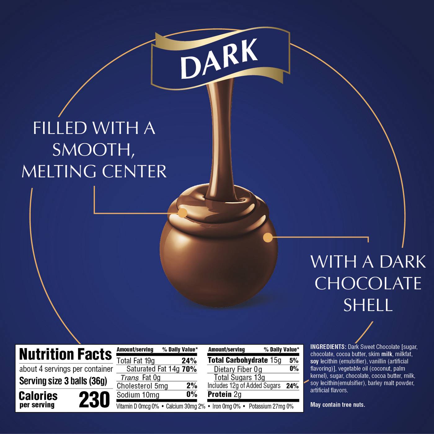 Lindt Lindor Dark Chocolate Truffles; image 5 of 7