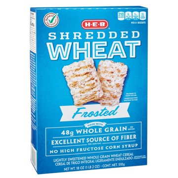 H-E-B Frosted Shredded Wheat Cereal, 18 oz