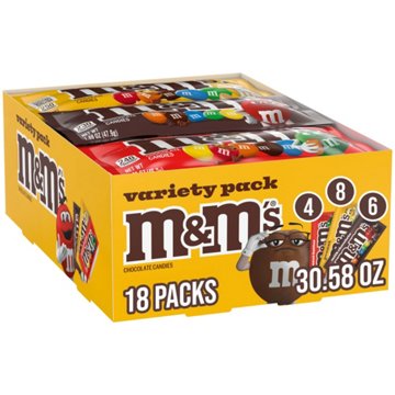M&M'S Milk Chocolate Candy Full Size Variety Pack