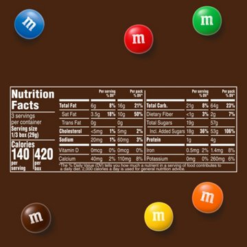 M&M'S Milk Chocolate Candy Theater Box, 3.1 oz