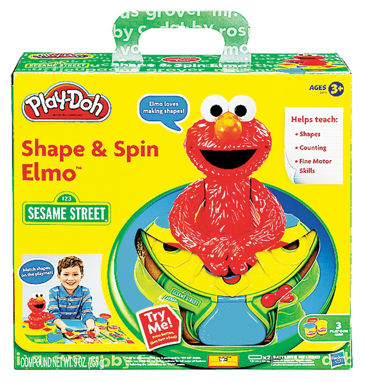 PlayDoh Sesame Street Shape 'n Play Friends With Cans Of PlayDoh