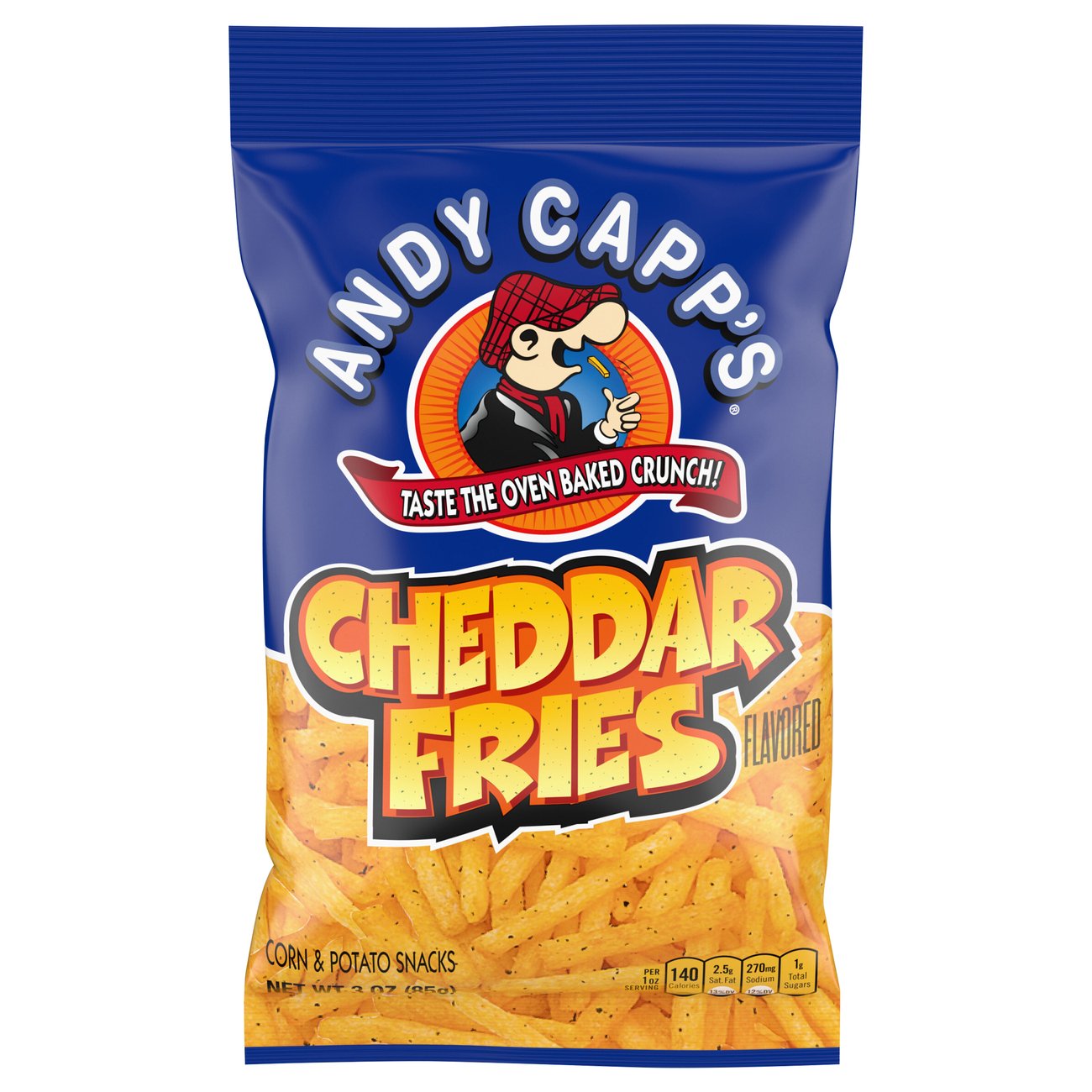 Andy Capps Corn And Potato Snacks Cheddar Fries Flavored Shop Chips