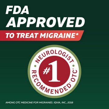 Excedrin Migraine Relief Caplets for Migraine Symptoms, Acetaminophen 250mg, Aspirin 250mg, Caffeine 65mg, Pain Reliever