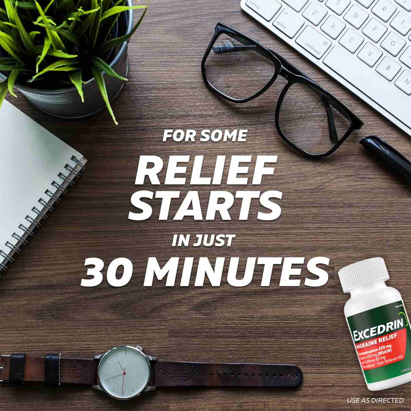 Excedrin Migraine Pain Reliever Caplets; image 7 of 8