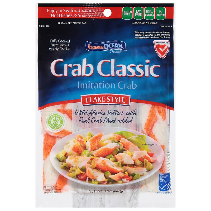 Trans-Ocean Crab Classic Flake Style Imitation Crab - Shop Seafood at H-E-B