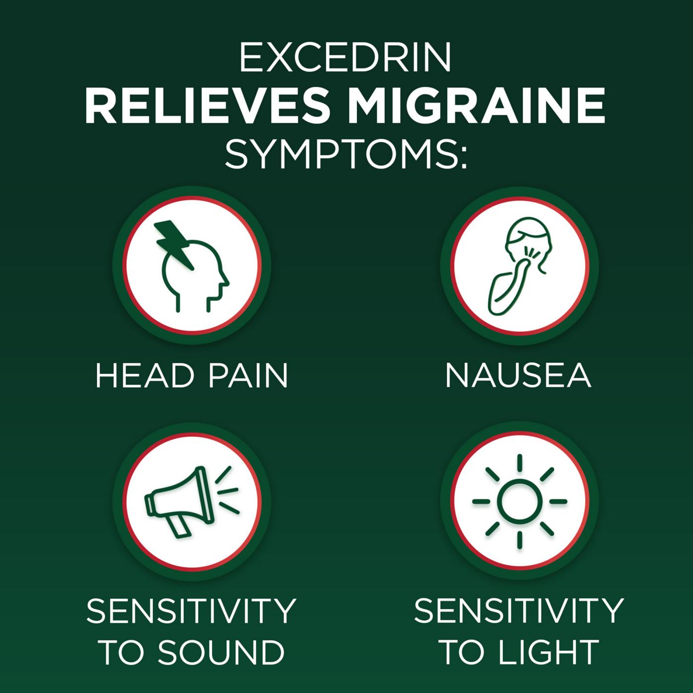 Excedrin Migraine Pain Reliever Caplets; image 8 of 8