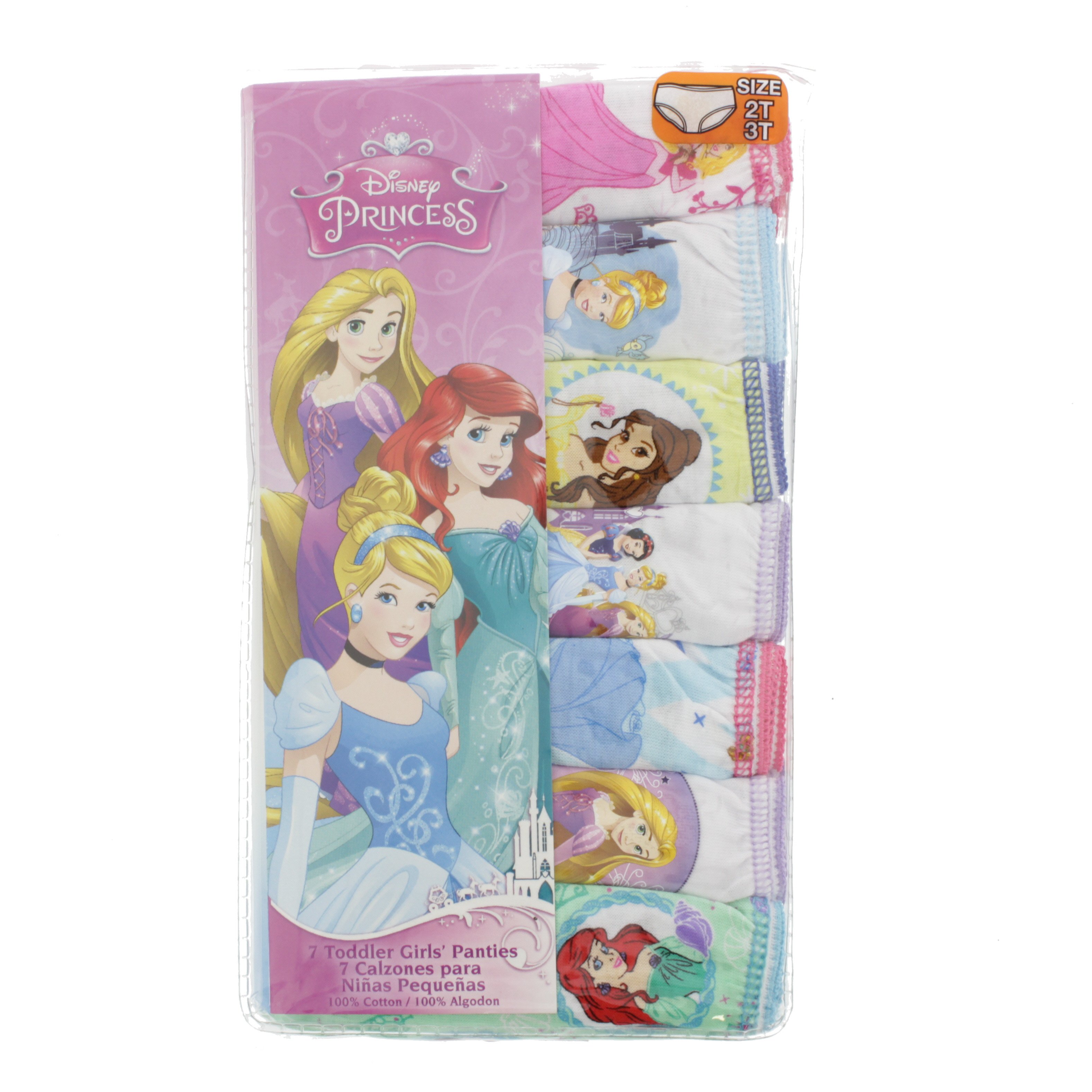 Disney Princess Toddler Girls Underwear 3 Pack 2T/3T