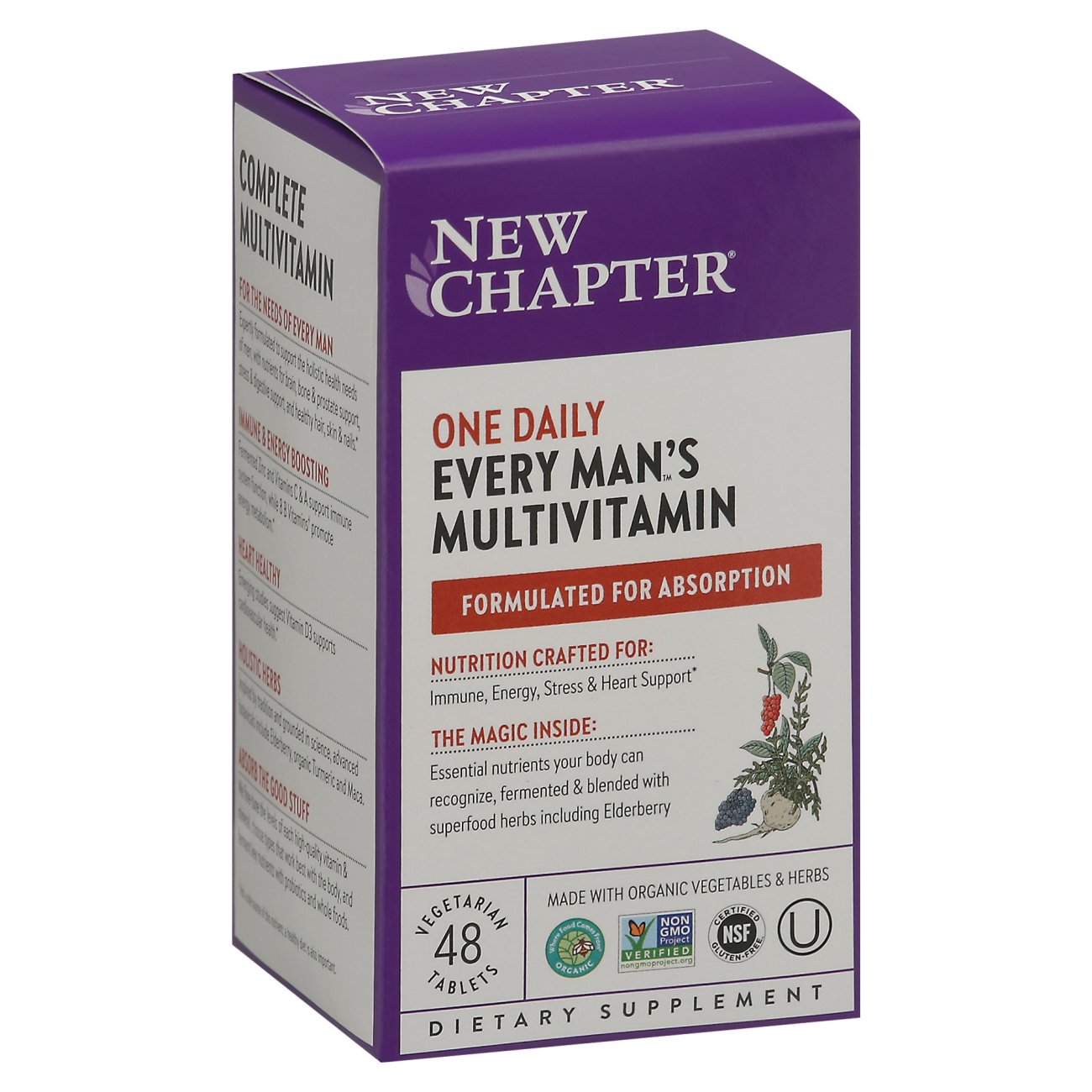 New Chapter Every Man's One Daily Multi Tablets, 48 ct