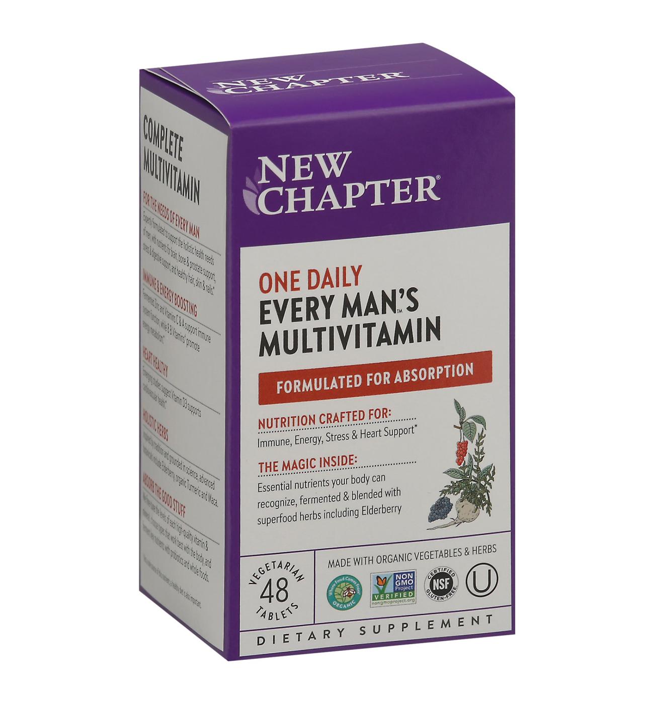 New Chapter Every Man's One Daily Multi Tablets; image 1 of 3