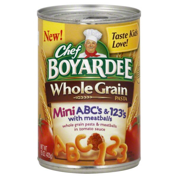 Chef Boyardee Whole Grain Mini ABC's and 123's With Meatballs - Shop