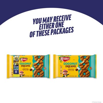 Keebler Coconut Dreams Fudge Caramel & Coconut Cookies