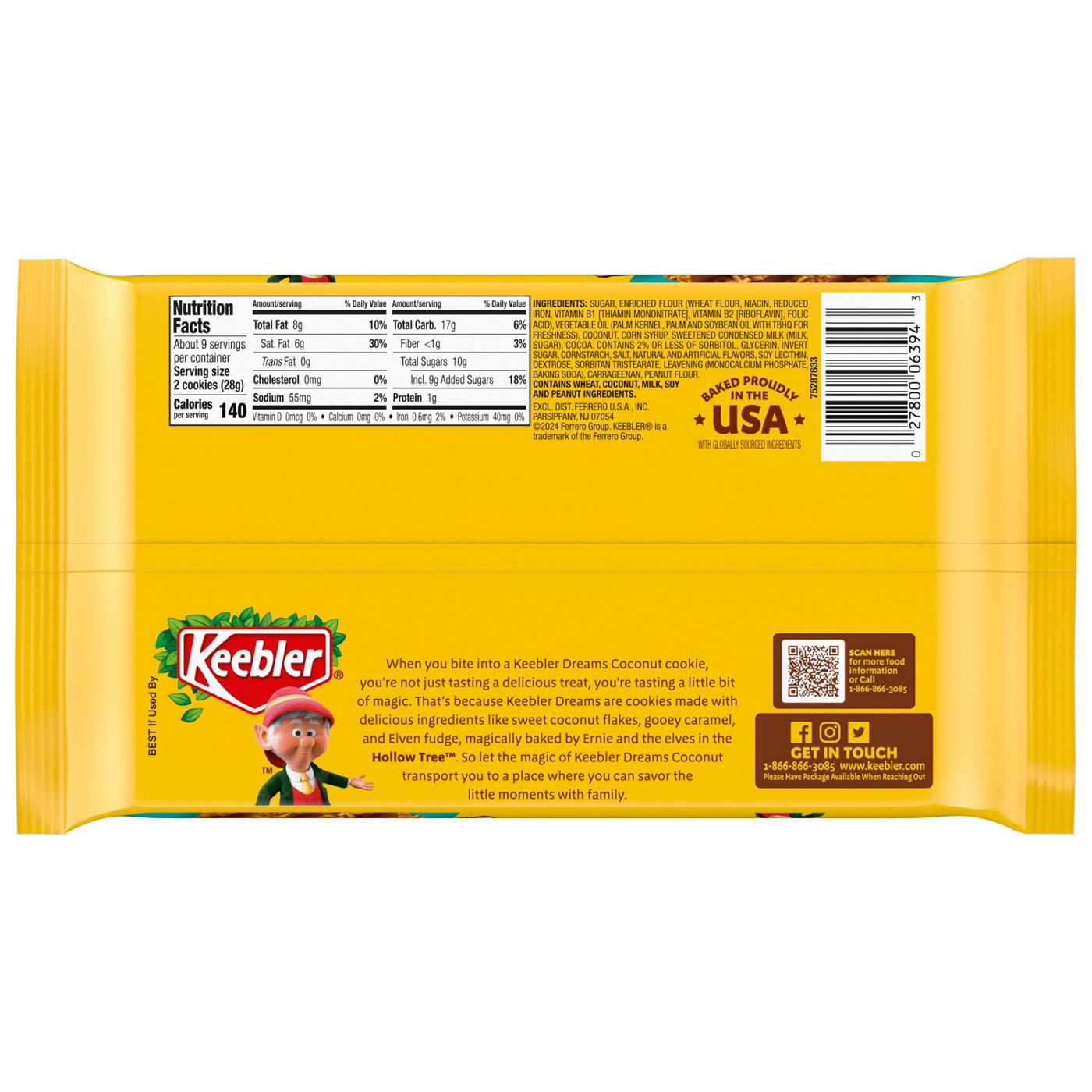 Keebler Coconut Dreams Fudge Caramel & Coconut Cookies; image 5 of 5