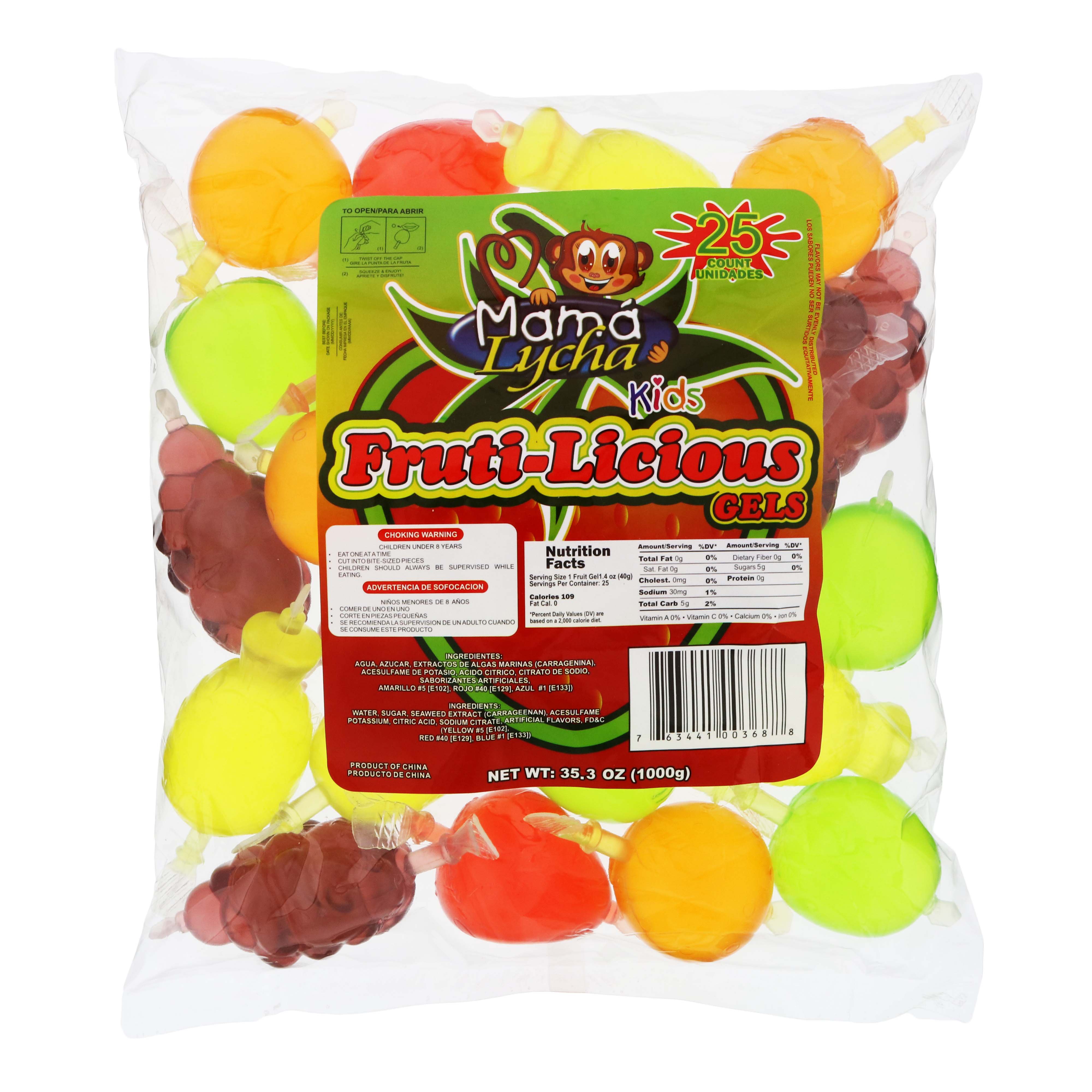 Mama Lycha Fruti-Licious Gels, 25 ct | Joe V's Smart Shop | Low