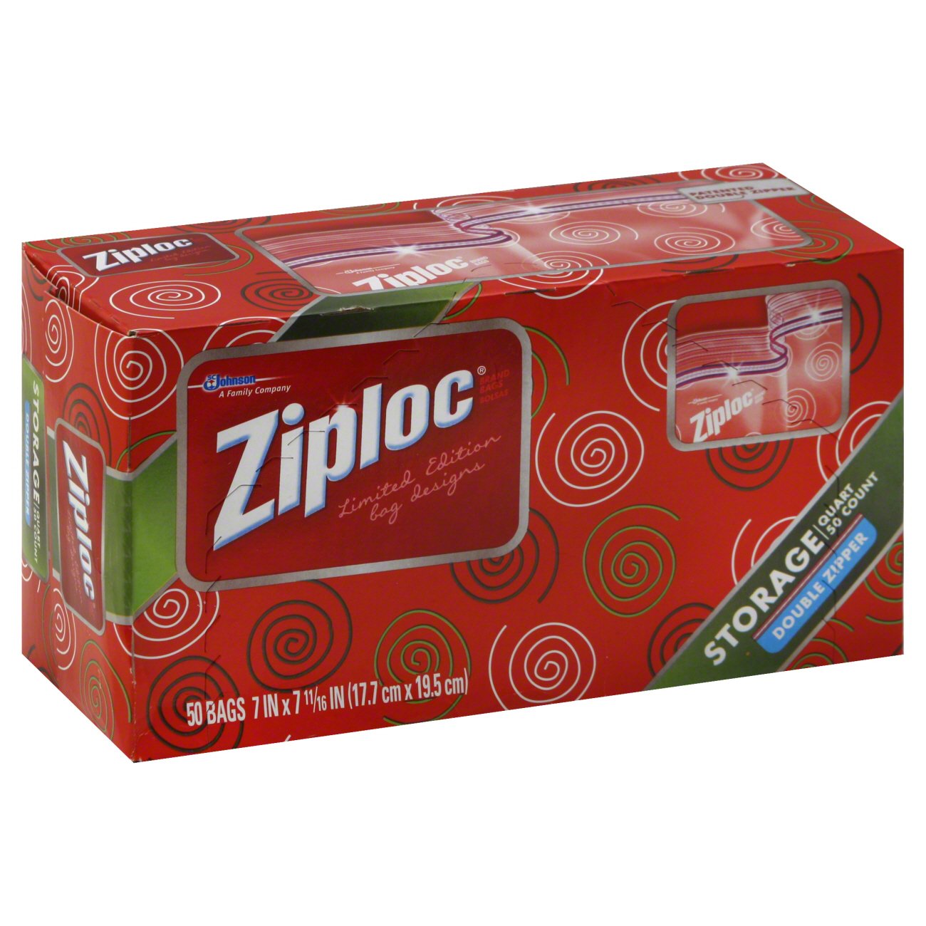 Ziploc Double Zipper Quart Storage Bags - Shop Storage Bags at H-E-B