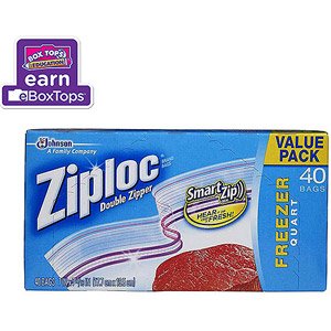 Ziploc Double Zipper Freezer Quart Bags - Shop Storage Bags at H-E-B