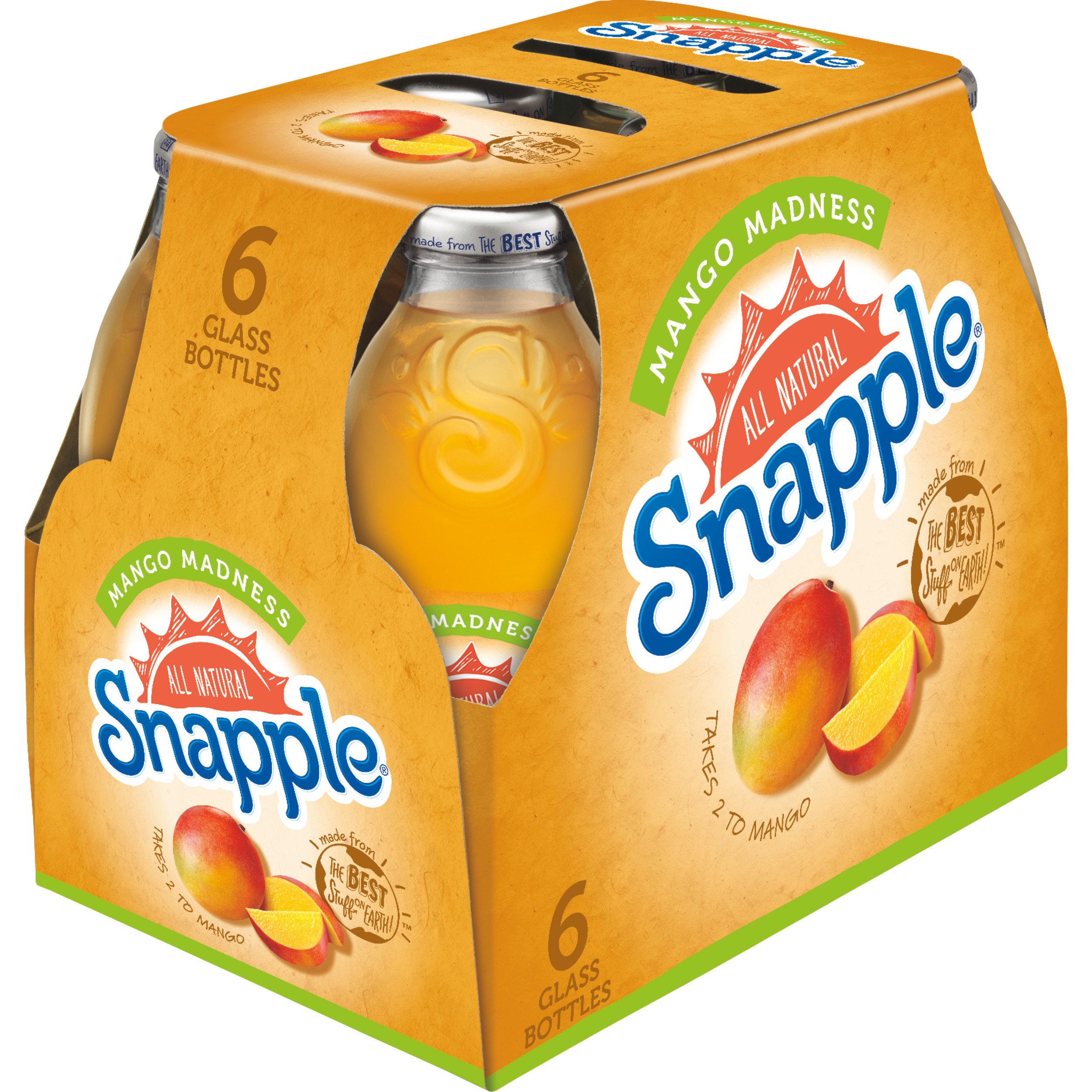 Snapple Mango Madness 16 oz Bottles Shop Tea at HEB