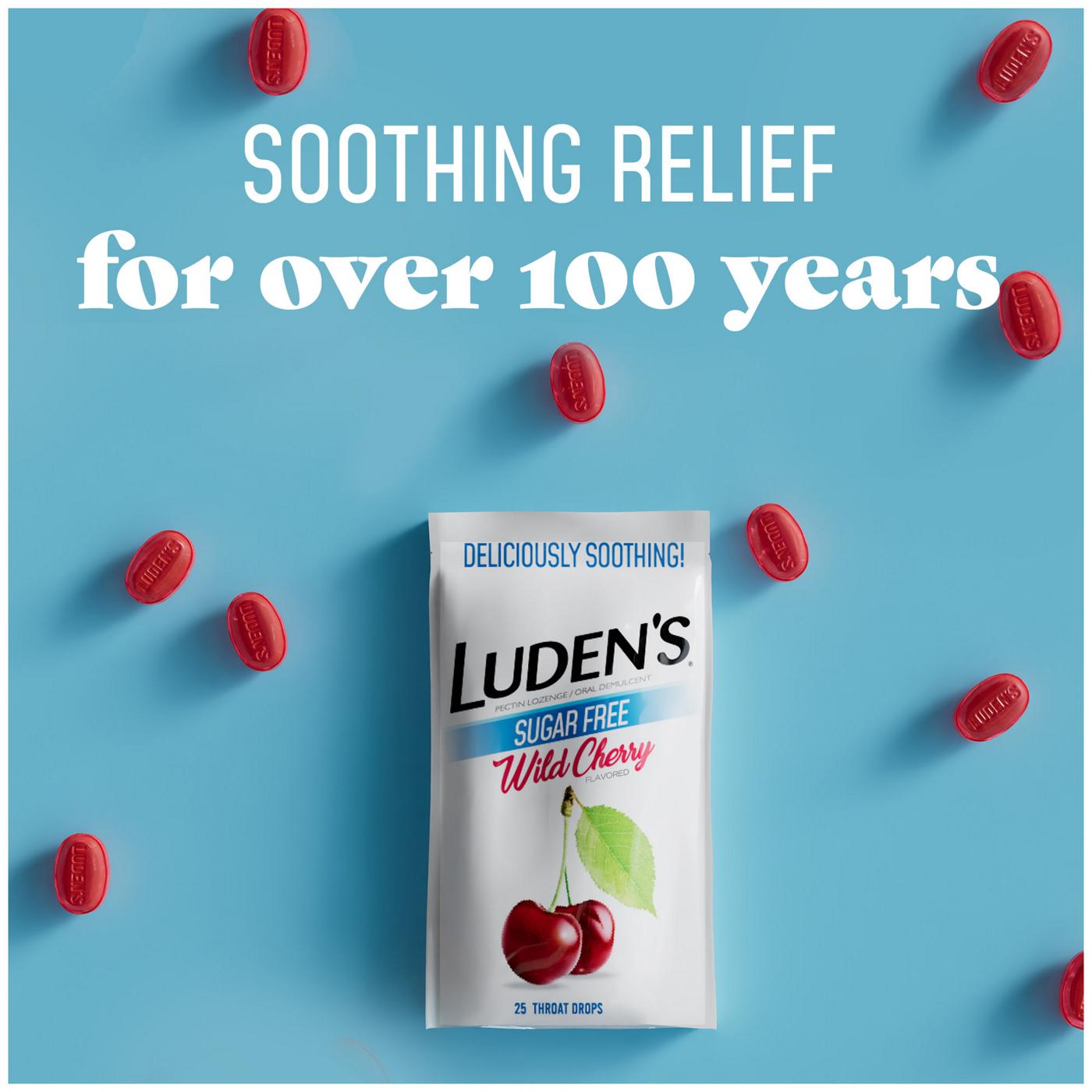 Luden's Sugar Free Soothing Throat Drops - Wild Cherry; image 2 of 5