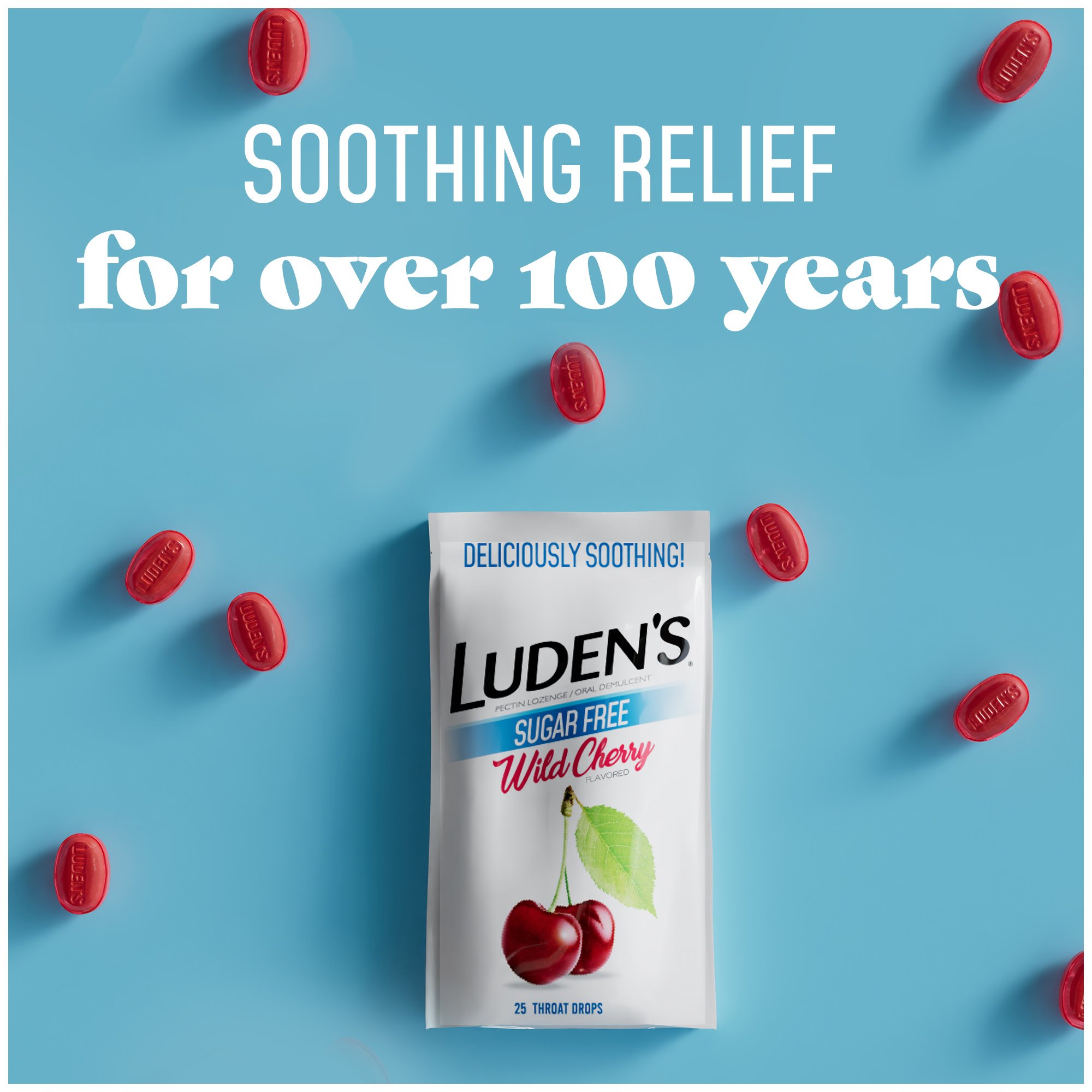 Luden's Soothing Throat Drops, Wild Cherry Shop Cough, Cold, 41% OFF