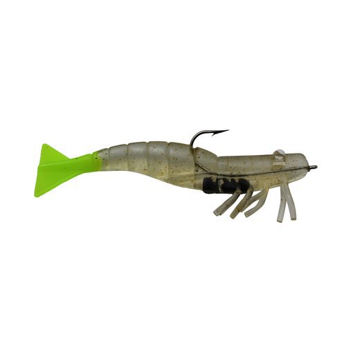 D.O.A. 3 Inch Clear with Chartreuse Tail Shrimp Lure - Shop Fishing at ...
