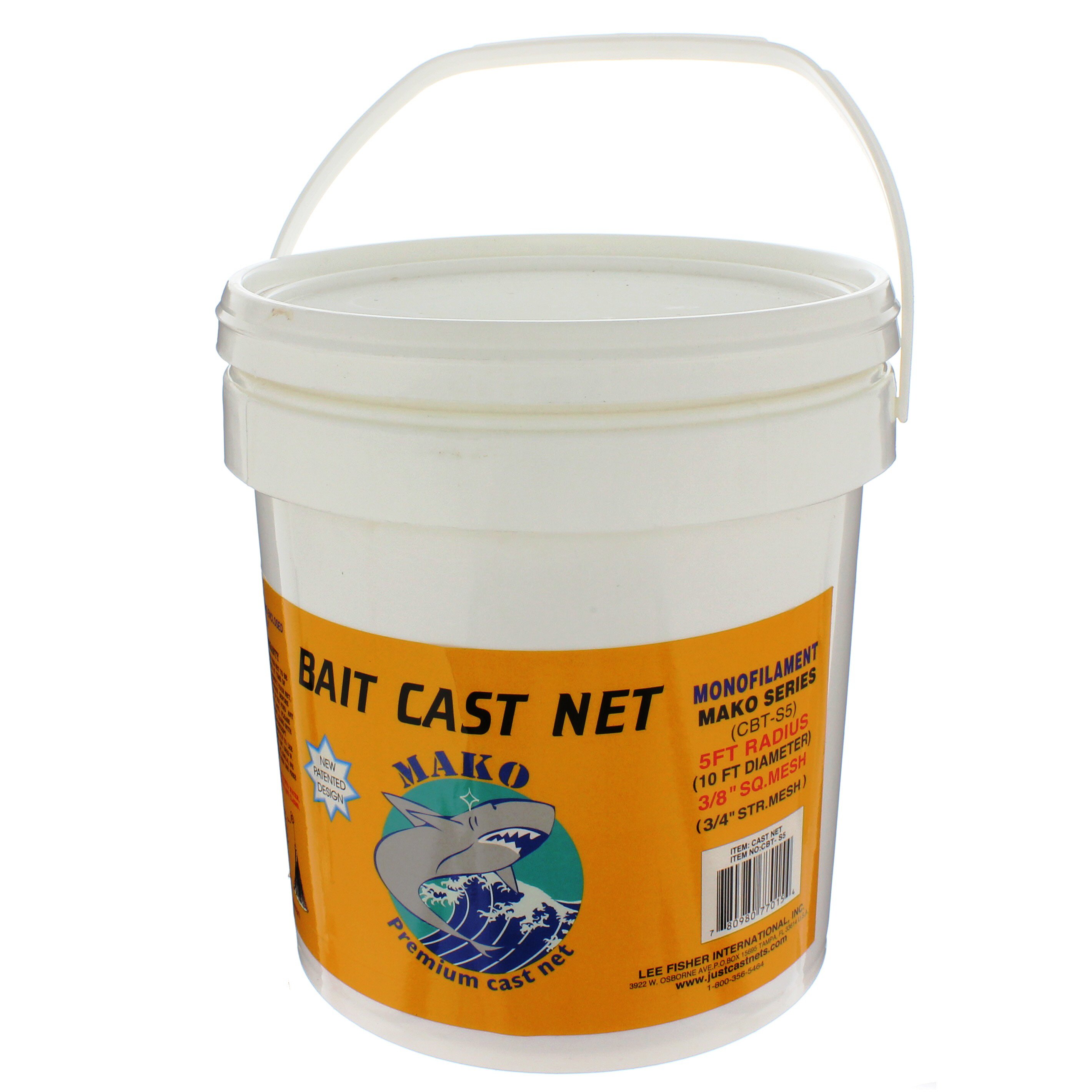 Lee Fisher 5 Feet Nylon Monofilament Bait Cast Net - Shop Fishing