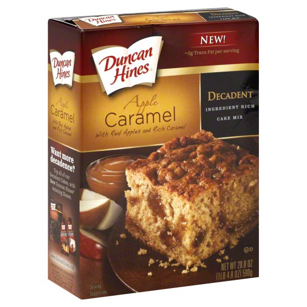 Duncan Hines Decadent Apple Caramel Cake Mix Shop Baking Mixes at HEB