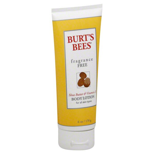 burt's bees fragrance free shea butter and vitamin e body lotion