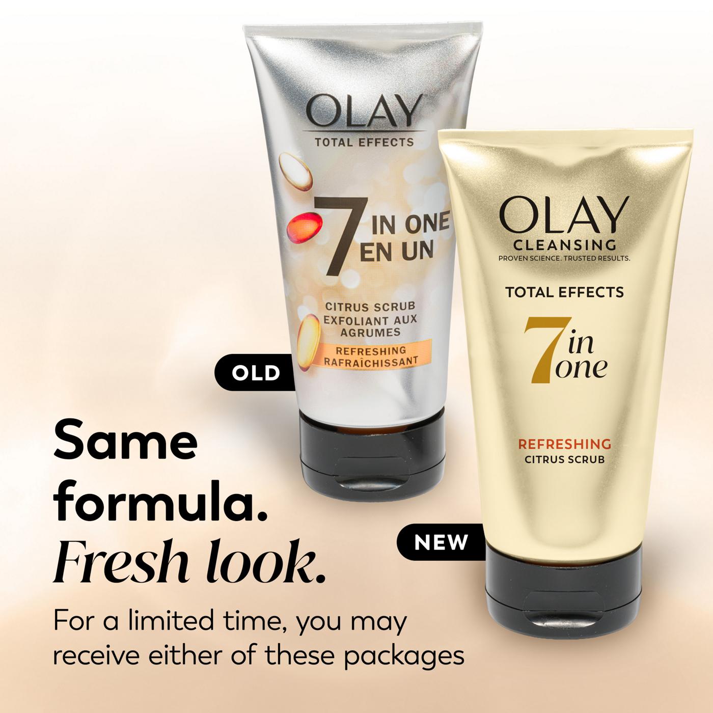 Olay Total Effects Refreshing Citrus Scrub Facial Cleanser; image 3 of 10