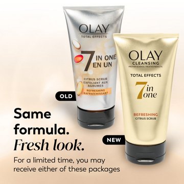 Olay Total Effects Refreshing Citrus Scrub Facial Cleanser, 5 oz