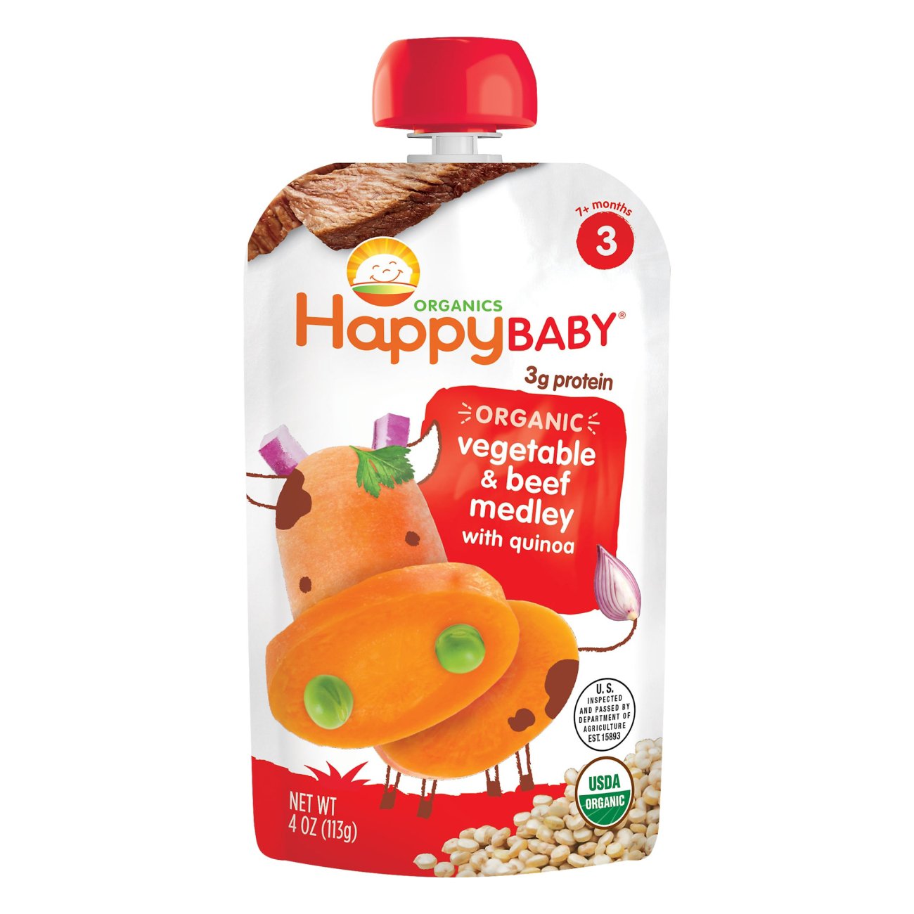 Happy Baby Organics Stage 3 Beef Stew Baby Food Shop Baby Food at HEB